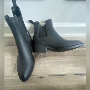 Jeffrey Campbell Havana Last California Womens Black Ankle Rain Boots Size 8